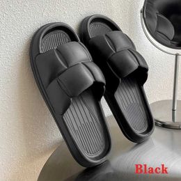 Slippers Fashion Men Women Sandals Home Anti Slip Slides Eva Thick Sole Couple Family Flat Shoes Bathroom Flip Flops01APSG H240322