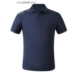 mens T-shirts luxury polo new fashion classic striped embroidery shirt cotton white black blue designer polo
