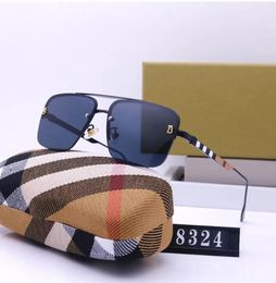 Men S Glasses Fashion Gradient Sunglasses Simple Large Square Gold Frame UV Beach Driving Sport