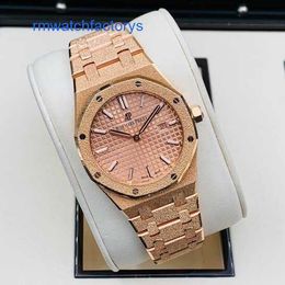 Lastest Brand Wristwatch AP Wrist Watch Royal Oak Series Womens Watch 33mm Diameter Quartz Movement Precision Steel Platinum Rose Gold Casual Mens Famous Watch