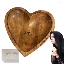 Bowls Heart Shaped Rustic Decor Bowl Prayer Table Centrepiece For Bedside Tables Bedroom Dressers Nightstands