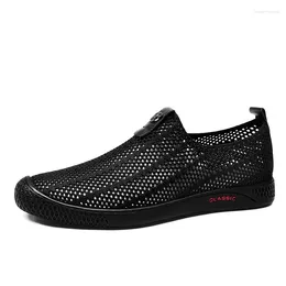 Casual Shoes 2024 Spring Summer Men's Walking Outdoor Sneakers Lightweight Breathable Mens Loafers Slip-on Men Driving