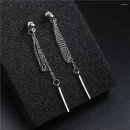 Stud Earrings Elegant Women's Women Long Chain Ears Accessories Exquisite Lightweight Jewellery For Office In