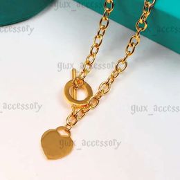 clover necklace Silver Necklace clover ring Womens Clover Jewelry Designer Pendant Necklaces Rose Gold Double Heart Custom Chain Luxury Jewelrys for 903