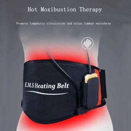 Slimming Belt EMS heating band TENS muscle stimulator heating infrared physical therapy waist massage waist muscle relaxation massage 240321