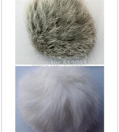 pet products natural cat toy real rabbit fur ball no dyed pet toy whitegrey 5CM dia 50pcslot 2012178916618