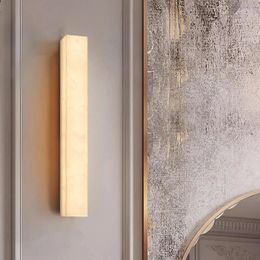 Wall Lamp FSS Modern Copper Marble Interior Luxury Parlour Aisle Corridor Entrance Light LED Stair El Porch