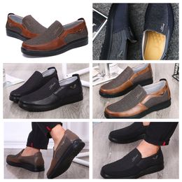 Shoes GAI sneaker sportsCloth Shoes Men Singles Business Low Top Shoes Casual Soft Sole Slippers Flat soled Men Shoes Black comforts soft big size 38-50
