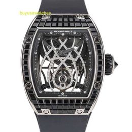 Mens Watch Womens Watch RM Wrist Watch Rm19-01 Natalie Portman Spider Tourbillon Limited Edition White Gold