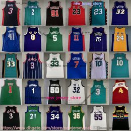 Classic Vintage Basketball Larry 33 Bird Jersey 44 Pistol Pete Maravich Spud Kevin Webb Garnett Russell Rajon Ray Rondo Allen Paul Alex Pierce Petrovic Jerseys