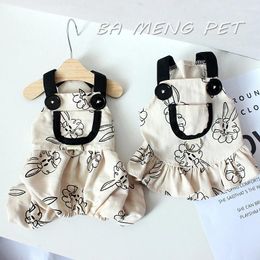 Dog Apparel Couple Clothes Fashion Dogs Jumpsuit Suspender Skirt High Quality Cotton Kitten Puppy Dress Chihuahua Clothing