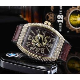2021 Platform French Personalised Dial Leather Business Men's Watch