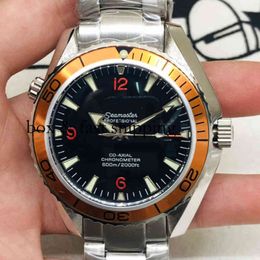 Watches Wrist Luxury Fashion Designer Automatic Mechanical Three Needle Orange White Hs026 Mens montredelu 206