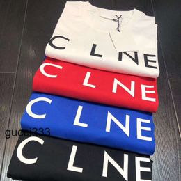 Designer mens cel ne celi celins celnes ceine 2023 Ces Mens tshirts pure cotton shortsleeved t shirts fashion casual Arc and womens tshirt couple De unisex lette AQ7M