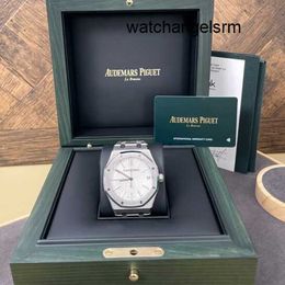 Designer Wrist Watch AP Wristwatch Royal Oak Series 15510ST Precision Steel White Plate Mens Fashion Leisure Business Sports Watch World Watch Set
