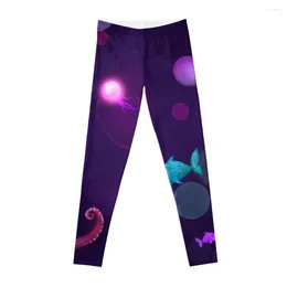 Active Pants Under The Sea Leggings Sport Set Sportswear Gym Women's High Waist Womens