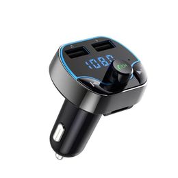 Car Charger T24 Fm Transmitter Mp3 Player Dual Usb Chargers U-Disk Lossless Music Playback Receiver Hands- Calling Drop Delivery Autom Ot81R