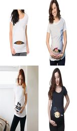 Summer Funny Cartoon Print Maternity Clothing PlusSize Short Sleeve Pregnant TShirt Tops Women TShirts 2477 Q26071444