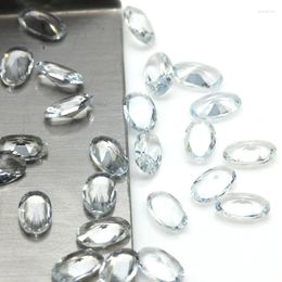 Loose Gemstones Factory Price Genuine Semi-Precious Gemstone Oval-Shaped Natural Aquamarine Stone For Jewelry