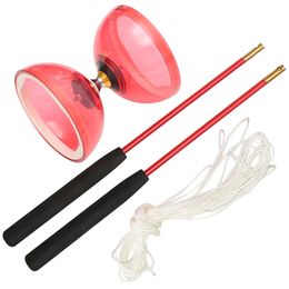 Crystal Bearing Diabolo Outdoor Kids Toys Juggling Classic Shine Zijin Chinese Yo Yo-yo Beginner Student Yoyo240311