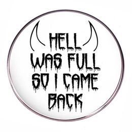 halloween hell movie film quotes badge Cute Anime Movies Games Hard Enamel Pins Collect Cartoon Brooch Backpack Hat Bag Collar Lapel Badges