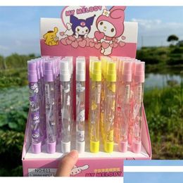 Gel Pens Wholesale Gel Pens 48 Pcs/Set Cute Melody Print Student Black Pen With Per Spray Bottle Smooth Writing Supplies 0.38Mm Statio Dhaww