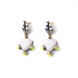 Dangle Chandelier Earrings Online Resin Piercing Fashion Earring Enamel Alloy Spike Mticolor Feminine Gold Colour Drop Delivery Jewellery Ott9S