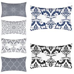 Pillow Modern Classic Geometric Cover 30x50 Polyester Pillowcase Home Decor Living Room Chair Sofa Waist