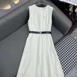 Designer Dressss Women Dress Fashion Letter Dress Dress Abito primavera Eleganti abiti senza maniche di lusso casual