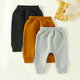 Trousers 3 Pack Toddler Boy Casual Basic Plain Soft Pant Baby Summer Spring Comfy Cotton Bloomers Pants