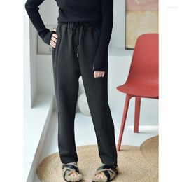 Women's Pants MICOCO K2908C The Cut Design Is Loose And Thin Elastic High-waisted Straight Leg Casual For Women Spring Everything