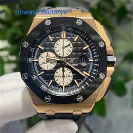 Lastest Brand Wristwatch AP Wrist Watch Royal Oak Offshore Series Mens Watch Second hand Watch Luxury Watch Rose Gold 26401RO.OO.A002CA.01