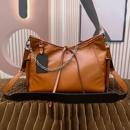 Tote Bag Genuine Leather Large Capacity Bowknot Shoulder Shopping Bags Chain Handbag Purse Crossbody Totes Handbags Women Hobo Pouch Plain