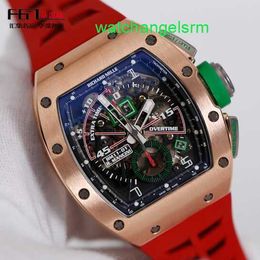 RM Wristwatch Celebrity Casual Watch Rm11-01 Automatic Mechanical Watch Rm1101 Mancini Mens 18k Rose Gold Time Code Automatic Machinery World