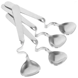 Coffee Scoops Honey Mixing Spoon Tableware Spoons Cocktail Stir Tea Creative Iced Silver Long Handle Bar Decor