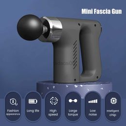 Massage Gun Fascial Massage Gun Electric Percussion Pistol Massager Deep Tissue Therapy Body Fascial Pain Relief Massager Portable Fitness 240321