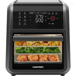 Cookware Sets Chefman 12-Quart 6-in-1 Air Fryer Oven With Digital Timer Touchscreen And 12 Presets - Family Size Countertop Convection