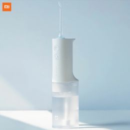 Products Original Xiaomi Mijia Mi Oral Irrigator Dental Flusher High Frequency Pulsed Water Flow Voltage Stabilisation 4 Gear MEO701