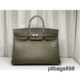 Totes Handbag 40cm Bag Hac 40 Handmade Top Quality Togo Leather Bags Ostrich Genuine 40cmqq