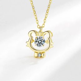 Bowknot Year Of The Tiger mart Necklace Female Benmingnian Tiger Necklace Female Wind Zodiac Tiger Pendant Female