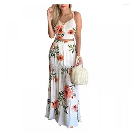 Work Dresses Elegant Skirt Set For Women Summer Sexy Printed Casual Club Skirts Suit Ladies Sleeveless Cami And Sets With A Dress