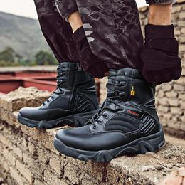 Fitness Shoes Men Waterproof Hiking Breathable Tactical Combat Army Boots Outdoor Climbing Non-slip Men's Trekking Sneaker