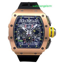 RM Watch Swiss Watch Tactical Watch RM11-03 Mens Satin Frosted Titanium Alloy Material Calendar Month Automatic RM1103