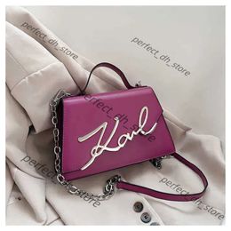 Karl Designer Handbag Women's Single Shoulder Square Bag Letter Chain Crossbody Bags Large Capacity Trendy Style 5482