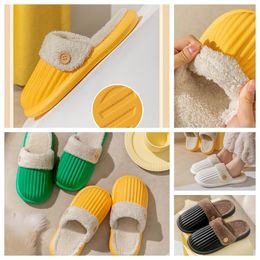Designer Slides Women Sandals Pool Pillow Heels Casual slippers for spring autumn Flat Comfort Mules Padded Front Strap Shoe GAI White yellow Cotton mop Hot sales
