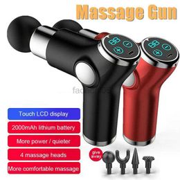 Massage Gun Massage Gun Deep Tissue Percussion Muscle Massager Fascial Gun For Pain Relief Body Neck Vibrator Fitness 240321