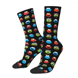 Men's Socks Cookie Monster Pals Pattern Men Women Fashion Harajuku Spring Summer Autumn Winter Gifts