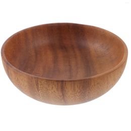 Bowls Acacia Tray Home Dessert Wooden Fruit Dish Kitchen Salad Bowl Breakfast Plates Dinner Classic Round