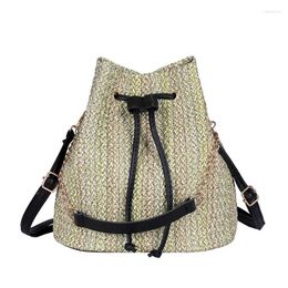 Shoulder Bags Women Bag Summer Ladies Straw Rattan Handbag Fluffy Fashion Holiday Beach National Street