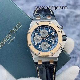 Business Fashion Wristwatch AP Wrist Watch Royal Oak Offshore Series 26471SR Limited Edition Blue Plate Automatic Mechanical Mens Watch 42mm